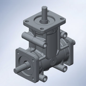 Bevel angle gearbox - Walther Flender - 90° / stainless steel