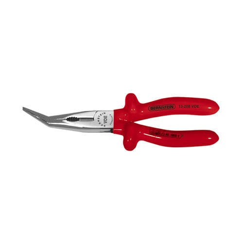 Cutting pliers - 13-208-VDE - bernstein - for cables / for wire / angled nose