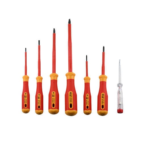 Cruciform screwdriver - 14-650-VDE - bernstein - flat / steel / insulated