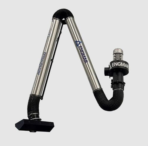 Mobile extraction arm - ARMOWELD - Engmar - bench-top / wall-mounted / flexible