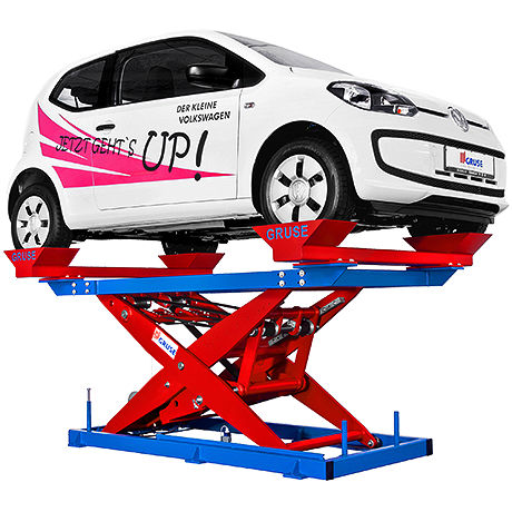 Scissor lift table - GHT - Gruse Maschinenbau - hydraulic / stationary / for heavy loads