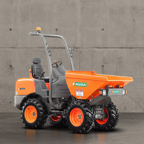 Rubber-tired dumper - D100AHA - AUSA - diesel / front-loading / articulated-chassis