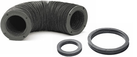 Cylindrical protective bellows - Alteyco - PVC / accordion protection / for machines