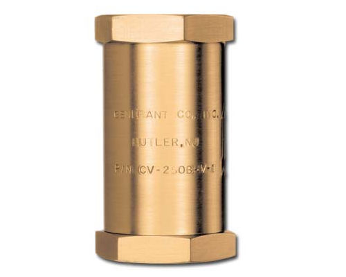 Ball check valve - CV series - Generant - for gas / brass / for high flow rates