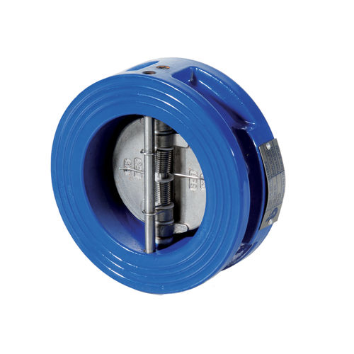 Dual plate check valve - D6 series - Brandoni - for water / wafer / for chemicals