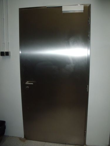 Hinged door - TTP EI-90 - Tane Hermetic - stainless steel / industrial / for clean rooms