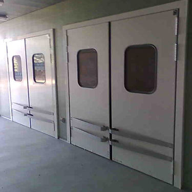 Hinged door - DA-40 - Tane Hermetic - stainless steel / PVC / industrial