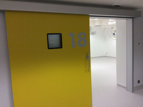 Sliding door - TH8  - Tane Hermetic - stainless steel / for clean rooms / automatic