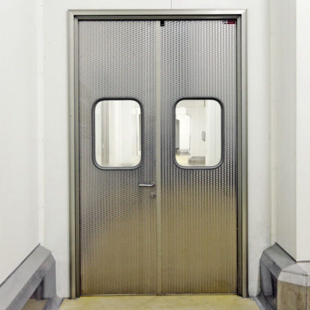 Swing door - Tane Hermetic - hinged / stainless steel / industrial