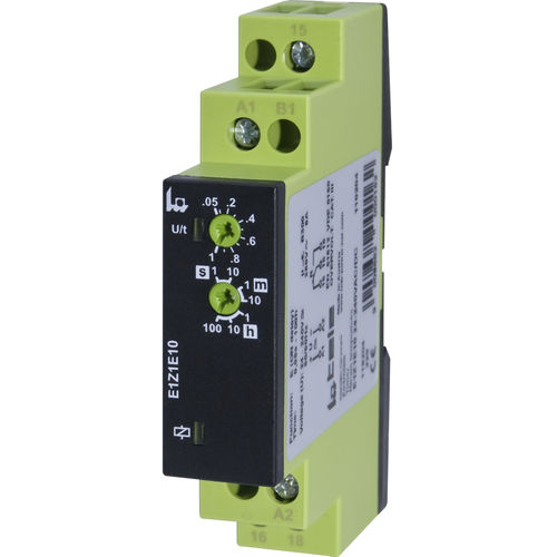 Electronic timer - E1Z1E10 24-240V AC/DC - TELE Haase Steuergeraete GmbH - on delay / DIN rail / for OEM