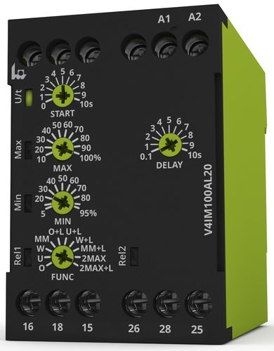 Current monitoring relay - V4IM100AL20 - TELE Haase Steuergeraete GmbH - DPDT / AC/DC / single-phase