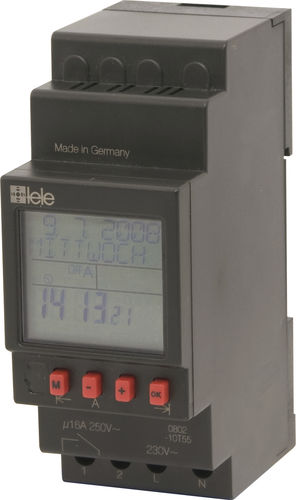 Digital time switch - TSC - TELE Haase Steuergeraete GmbH - DIN rail / with built-in astronomical clock