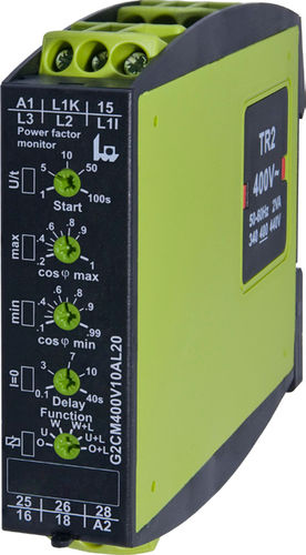 Power factor monitoring relay - G2CM400V10AL20 - TELE Haase Steuergeraete GmbH - 2 NO/NC / AC / three-phase