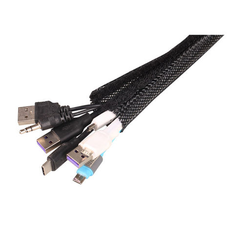Protection sleeve - SB-ES-V - Shenzhen Sunbow Insulation Materials MFG. CO., Ltd - braided / for cables / PET