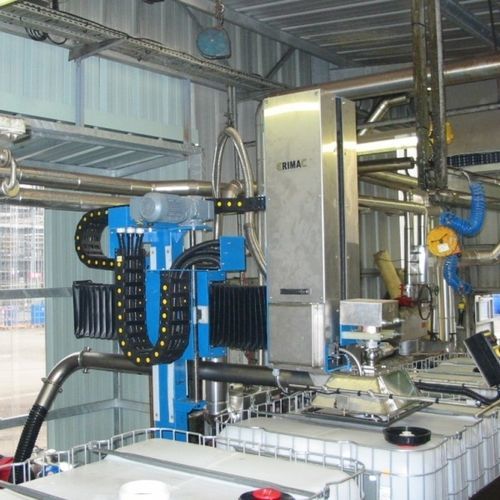 4-axis filling machine - ERIFUT 4 X series - ERIMAC - semi-automatic / manual / pallet drum