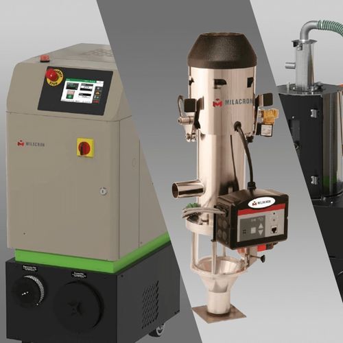 Vacuum materials handling system - MILACRON - fast / for injection molding machines / feeder
