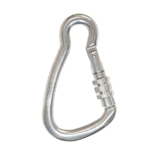 Locking carabiner - A0 K series - CARCANO - aluminum / asymmetrical