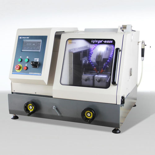 Rotary blade cutting machine - iqiege 6100S  - Laizhou Weiyi Experiment Machine Manufacturing Co., Ltd. - for metal / sample / PLC-controlled