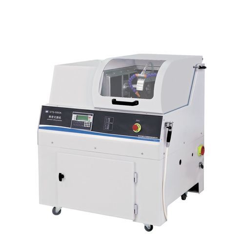 Rotary blade cutting machine - GTQ-5000A - Laizhou Weiyi Experiment Machine Manufacturing Co., Ltd. - for ceramics / for metal / for plastics