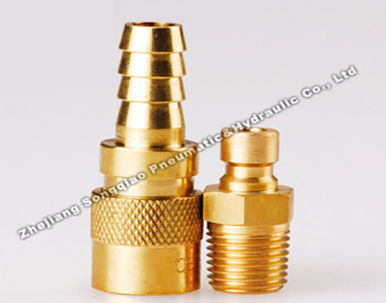 Quick coupling - LSQ-Q1 series - Zhejiang Songqiao Pneumatic and Hydraulic Co.,Ltd - pneumatic / brass / modular