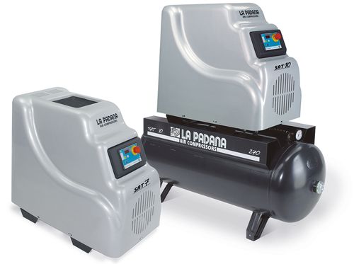 Screw compressor - SAT 5,10 series - La Padana Air Compressors - rotary / air / electrically-powered