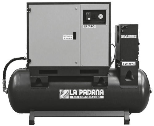 Piston compressor - LS 750 - 500E - La Padana Air Compressors - air / electrically-powered / stationary