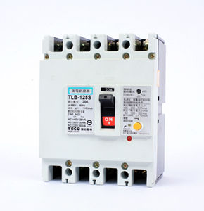 Earth-leakage circuit breaker - TLB Series RCBOs  - TECO ELECTRIC & MACHINERY Co., Ltd. - AC / tripolar / 4-pole