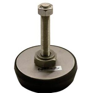 Machine foot - 000 X - TALLERES EGAÑA - rubber / stainless steel / leveling