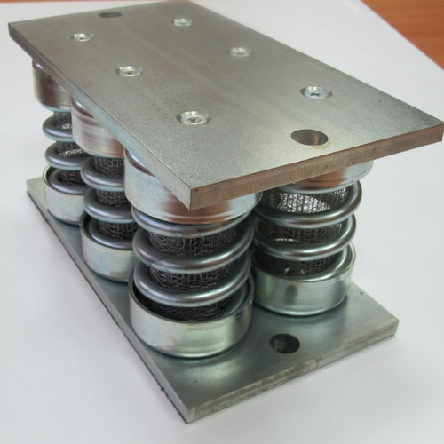 Cylindrical anti-vibration mount - 6M-1.500 - TALLERES EGAÑA - metallic / spring damper
