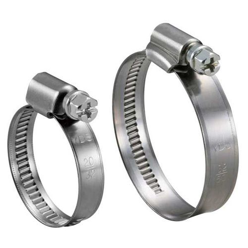Stainless steel hose clamp - Y152 - EVEREON INDUSTRIES INC - worm / embossed band / for marine applications