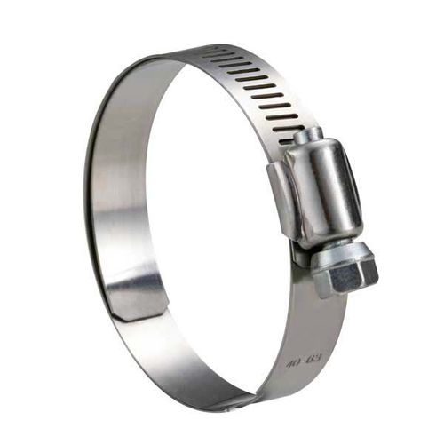 Stainless steel hose clamp - EVEREON INDUSTRIES INC - worm / perforated ...