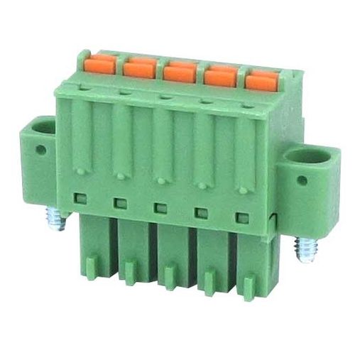 Plug-in terminal block - HFLS1C series - Xiamen Hongfa Electroacoustic Co.,Ltd. - screw connection / for testing / IEC