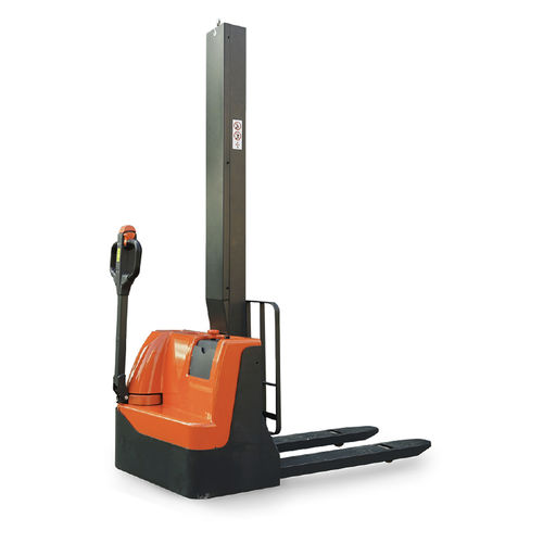 Electric stacker truck - PSE10M - Noblelift Intelligent Equipment Co., Ltd. - walk-behind / 12 V / for warehouse