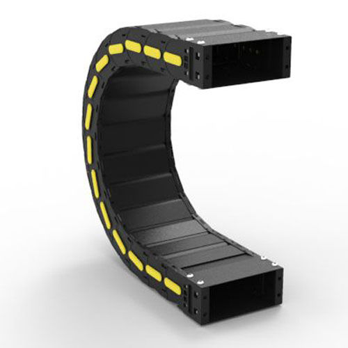 Partially enclosed drag chain - 309C - Brevetti Stendalto - nylon / simple installation / with lid