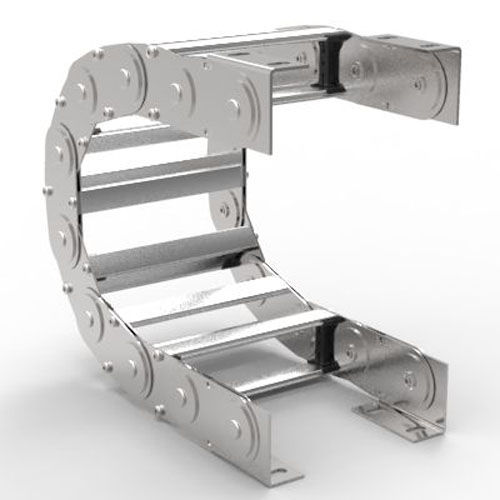 Open drag chain - 35NT - Brevetti Stendalto - steel / stainless steel / with aluminum stays