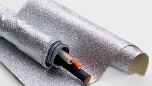 Thermal protection sleeve - Brevetti Stendalto - flat / for electrical cables / with zip fastener