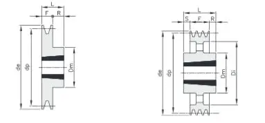 China V-belt Pulleys For Taper Bushes V-belt Pulleys For, 42% OFF