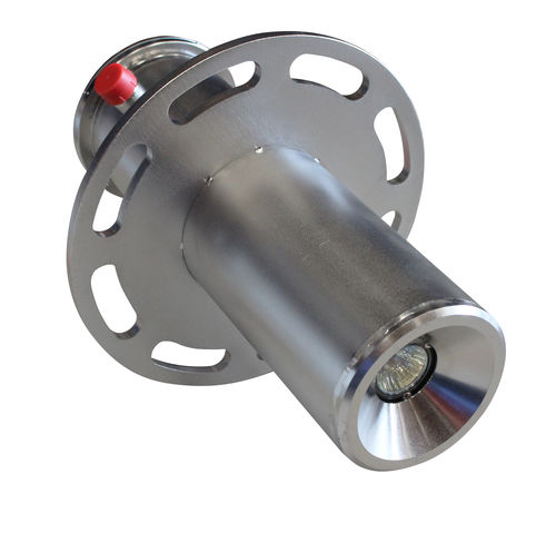 Flange housing - SON01X3ALAMP_F - TELEA TECNOVISION SRL - cylindrical / stainless steel / for light source