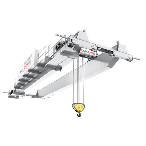 Double-girder overhead travelling crane - SMARTON® - Konecranes - low headroom / open winch / heavy-duty