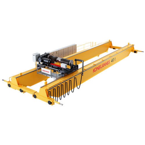 Double-girder overhead travelling crane - M series - Konecranes - heavy-duty / automated / open winch