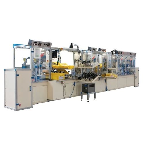 In-line assembly line - Cosberg SpA - for braking pumps