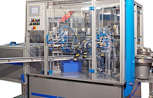 Rotary assembly line - Cosberg SpA - for electric cells