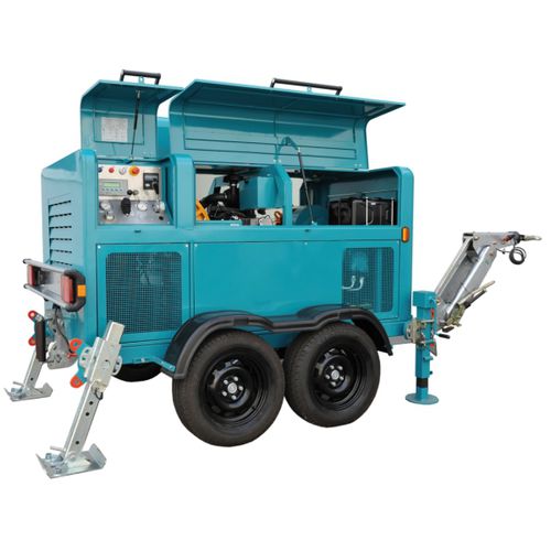Hydraulic winch - VM 6000 DL - Volta macchine - with combustion engine / wire rope