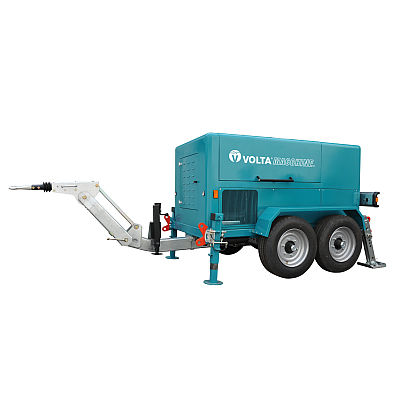 Hydraulic winch - VM 10000 DL - Volta macchine - with combustion engine / wire rope