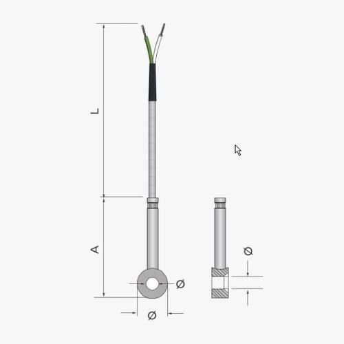 Pt100 temperature probe - 311 - MESEL S.L - Pt1000 / type J thermocouple / type K thermocouple
