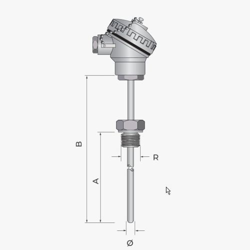 Pt100 temperature probe - 511 - MESEL S.L - Pt1000 / type J thermocouple / type K thermocouple