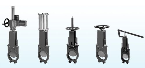 Knife gate valve - A - AKO ARMATUREN - lever / electric / pneumatic