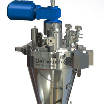 Vacuum dryer - De Dietrich - batch / vertical / conical