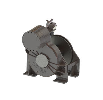 Hydraulic winch - Atlas P - STARTER - wire rope / traction / compact
