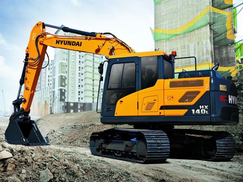 Medium excavator - HX140 LC - HYUNDAI HEAYY INDUSTRIES - crawler / Tier 4 - final / construction